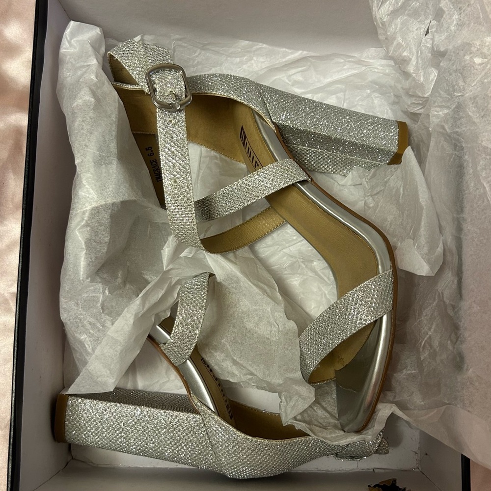 Silver Strappy Heels - Picture 8 of 8